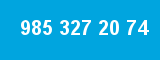 985 327 20 74 985 327 20 74